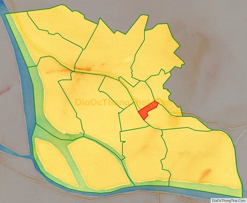 Bản đồ vị trí và địa giới hành chính Phường 2, TP Cao Lãnh