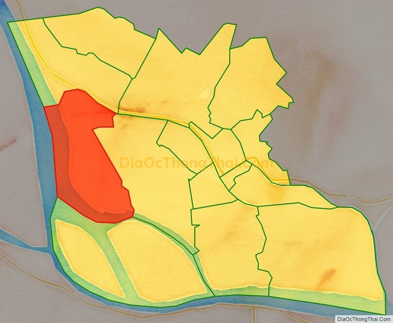 Bản đồ vị trí và địa giới hành chính Xã Tân Thuận Tây, TP Cao Lãnh