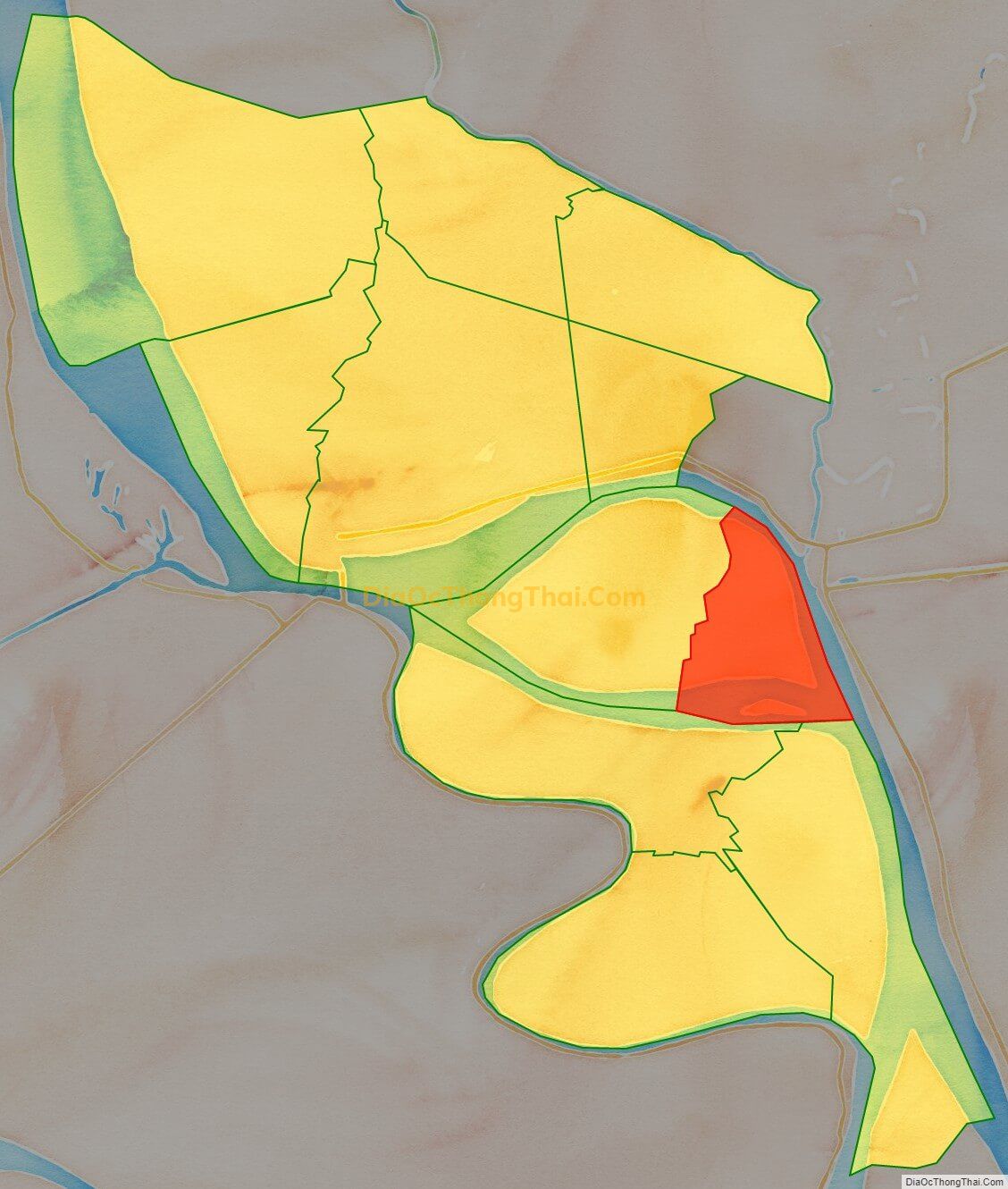 Bản đồ vị trí và địa giới hành chính Xã Long Khánh B, huyện Hồng Ngự