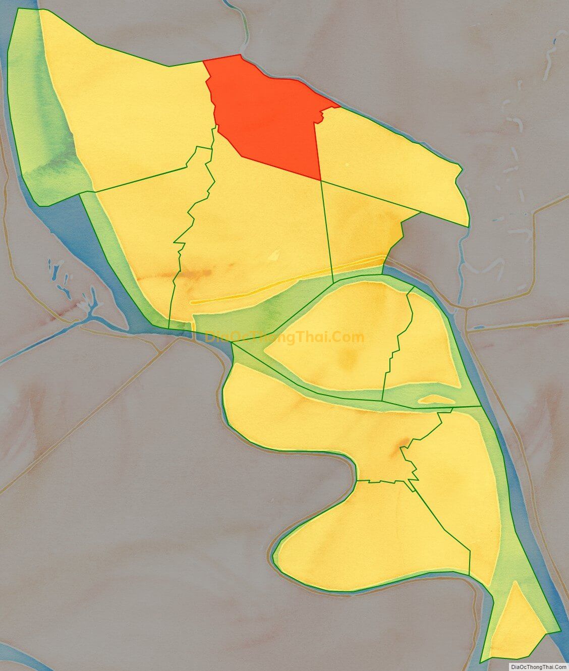 Bản đồ vị trí và địa giới hành chính Xã Thường Thới Hậu A, huyện Hồng Ngự