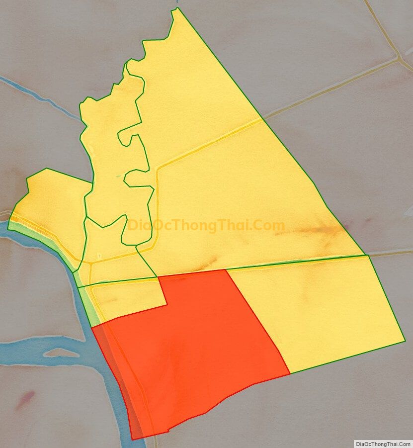 Bản đồ vị trí và địa giới hành chính Phường An Bình A, TP Hồng Ngự