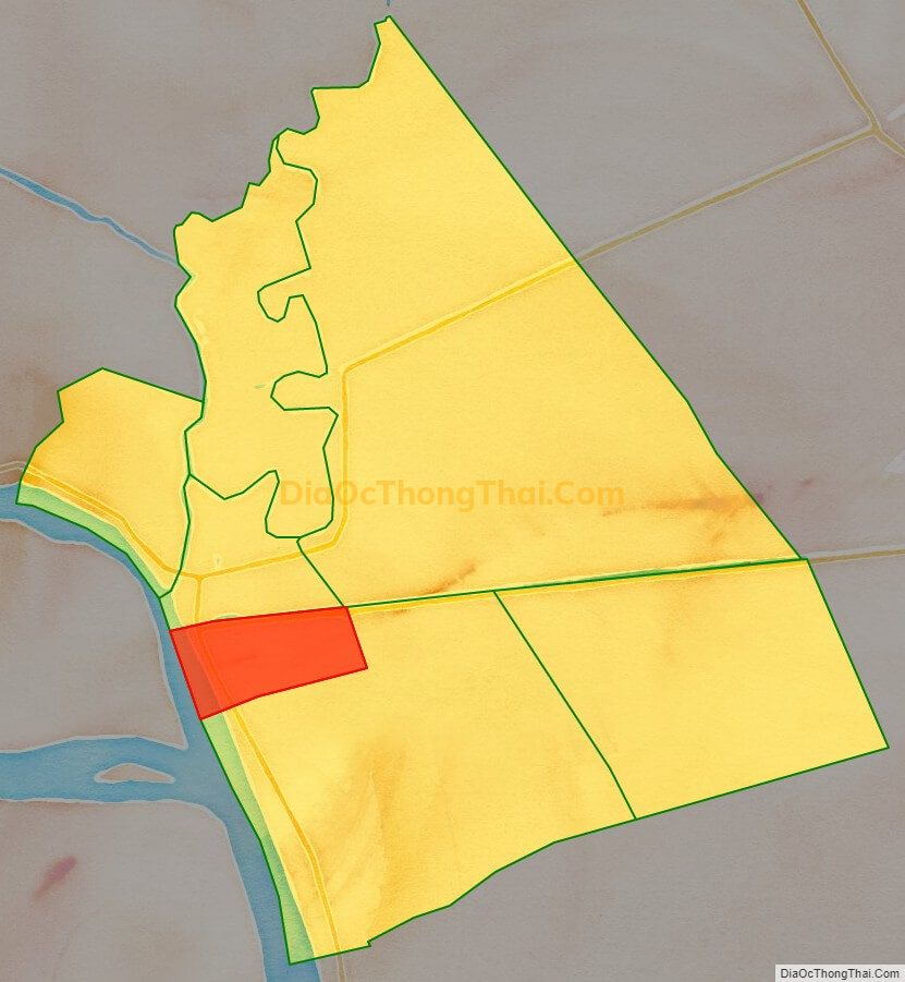 Bản đồ vị trí và địa giới hành chính Phường An Lộc, TP Hồng Ngự
