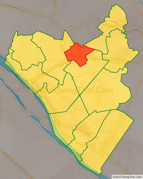 Bản đồ vị trí và địa giới hành chính Thị trấn Lai Vung, huyện Lai Vung