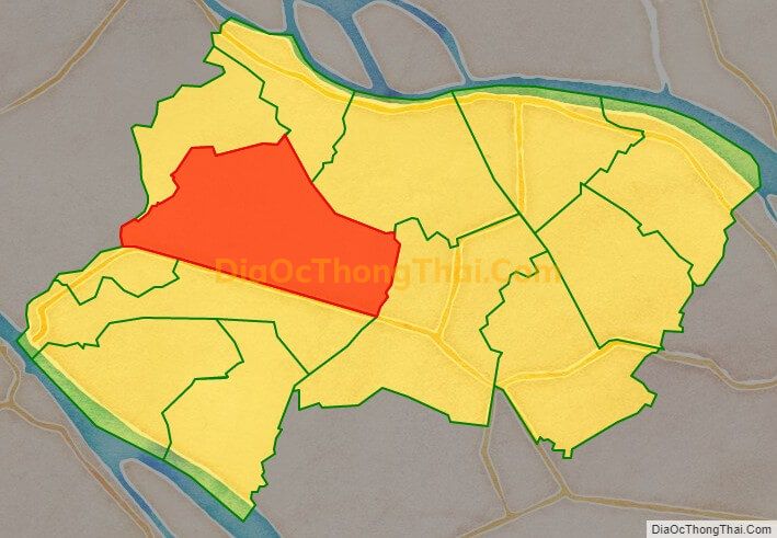 Bản đồ vị trí và địa giới hành chính Xã Bình Thạnh Trung, huyện Lấp Vò