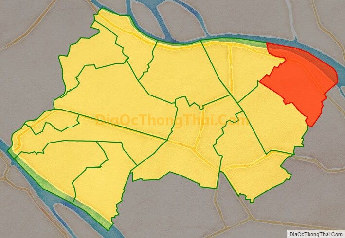Bản đồ vị trí và địa giới hành chính Xã Tân Khánh Trung, huyện Lấp Vò