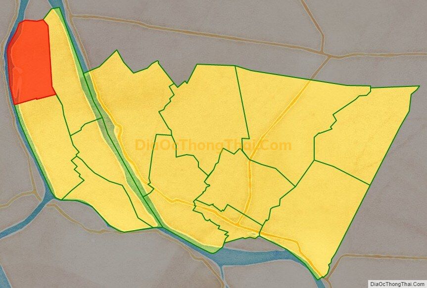 Bản đồ vị trí và địa giới hành chính Xã Tân Hòa, huyện Thanh Bình