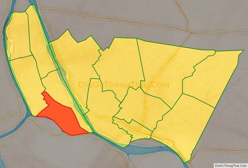 Bản đồ vị trí và địa giới hành chính Xã Tân Long, huyện Thanh Bình