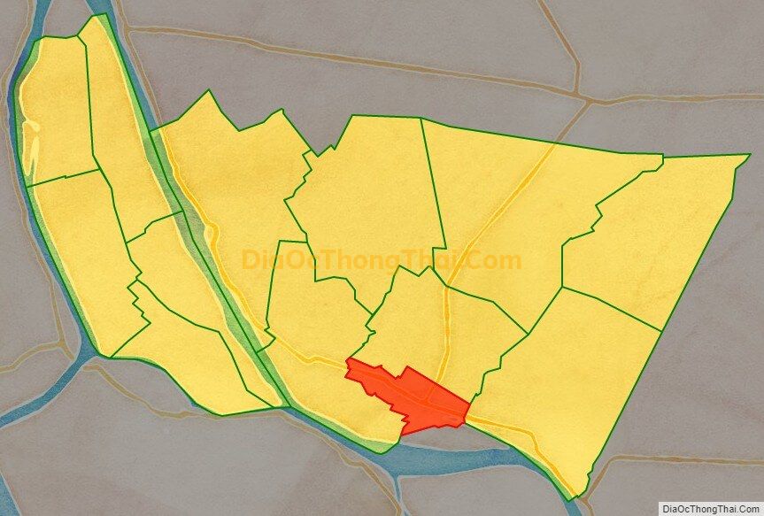 Bản đồ vị trí và địa giới hành chính Thị trấn Thanh Bình, huyện Thanh Bình