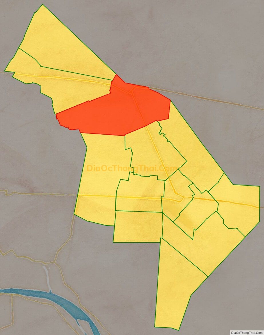 Bản đồ vị trí và địa giới hành chính Xã Trường Xuân, huyện Tháp Mười