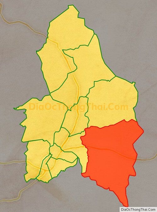 Bản đồ vị trí và địa giới hành chính Xã Song An, thị xã An Khê