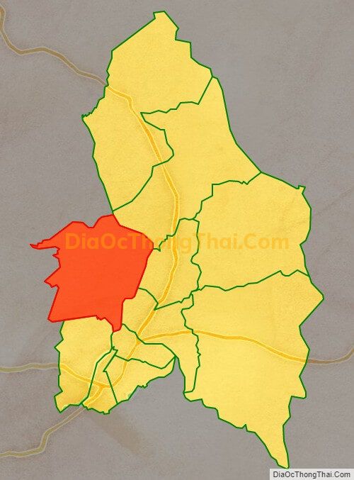 Bản đồ vị trí và địa giới hành chính Xã Thành An, thị xã An Khê