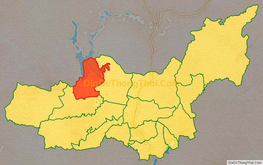 Bản đồ vị trí và địa giới hành chính Thị trấn Ia Ly, huyện Chư Păh