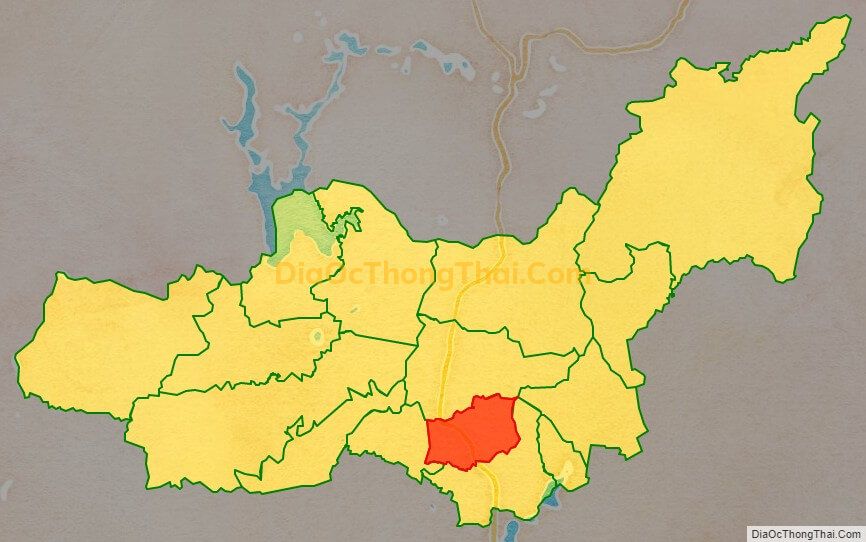 Bản đồ vị trí và địa giới hành chính Thị trấn Phú Hòa, huyện Chư Păh
