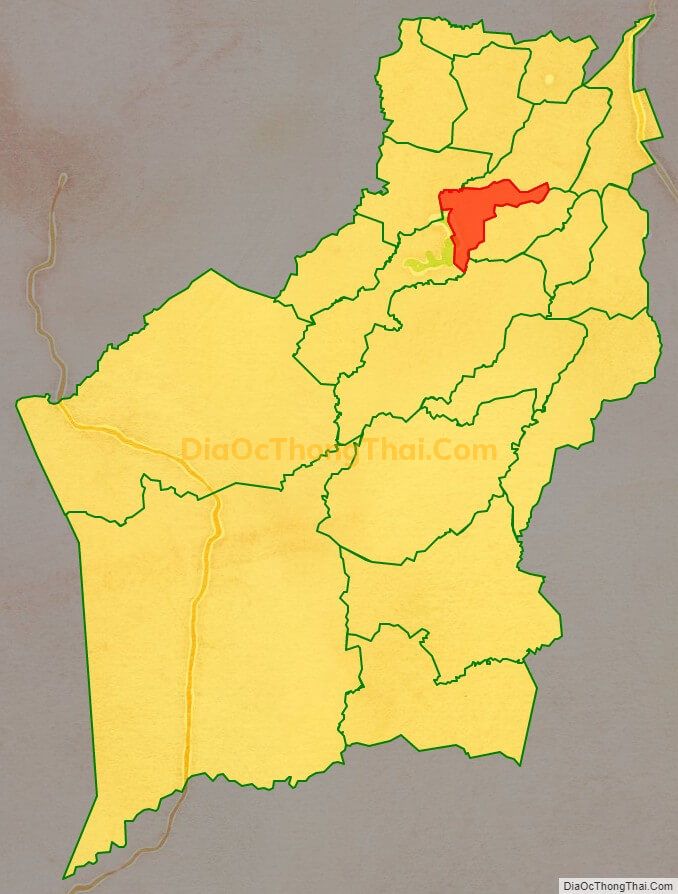 Bản đồ vị trí và địa giới hành chính Thị trấn Chư Prông, huyện Chư Prông