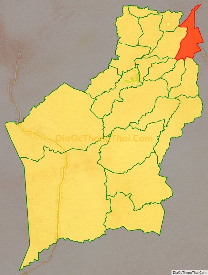 Bản đồ vị trí và địa giới hành chính Xã Ia Băng, huyện Chư Prông