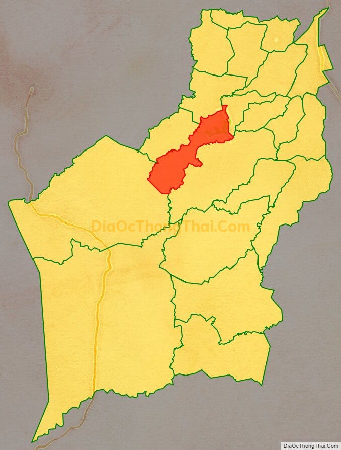 Bản đồ vị trí và địa giới hành chính Xã Ia Boòng, huyện Chư Prông