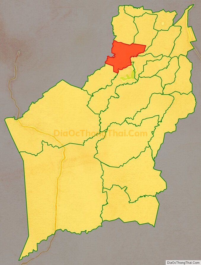 Bản đồ vị trí và địa giới hành chính Xã Ia Drăng, huyện Chư Prông