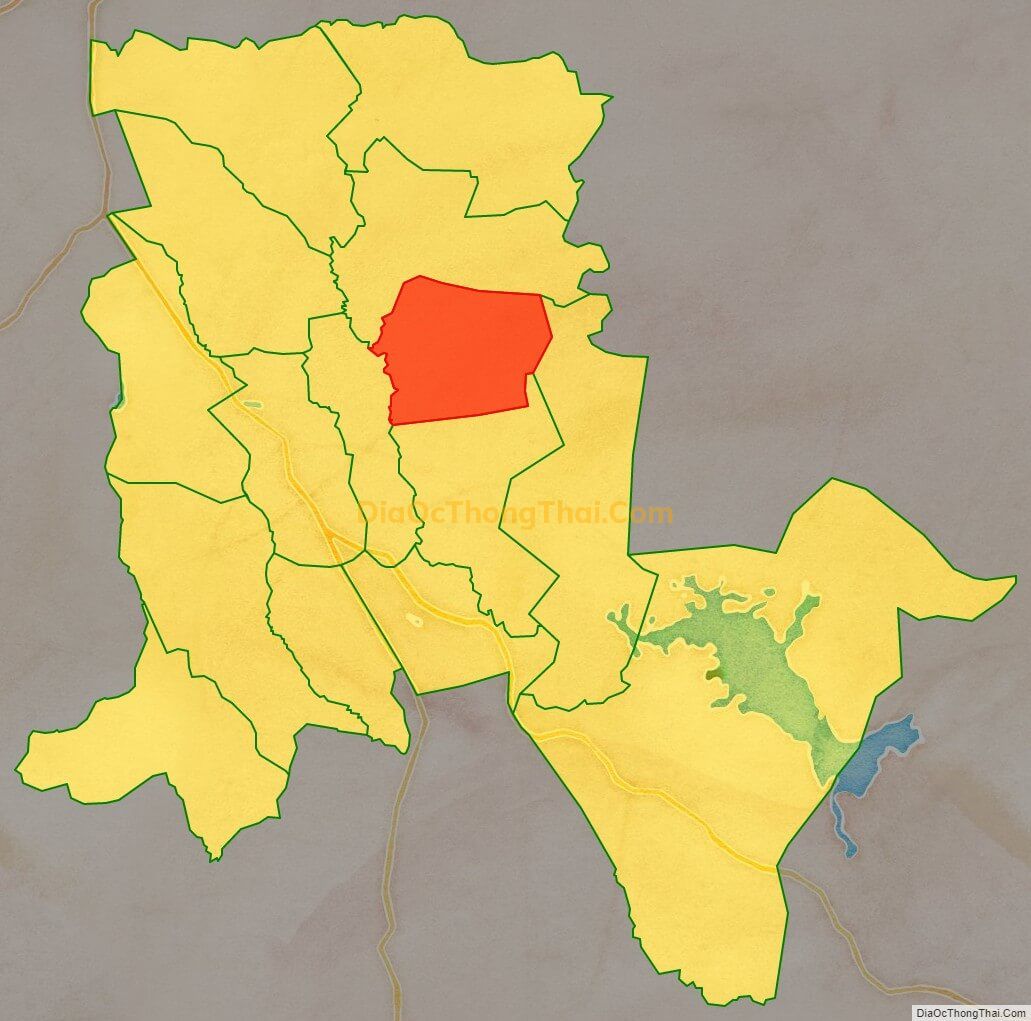 Bản đồ vị trí và địa giới hành chính Xã Al Bá, huyện Chư Sê