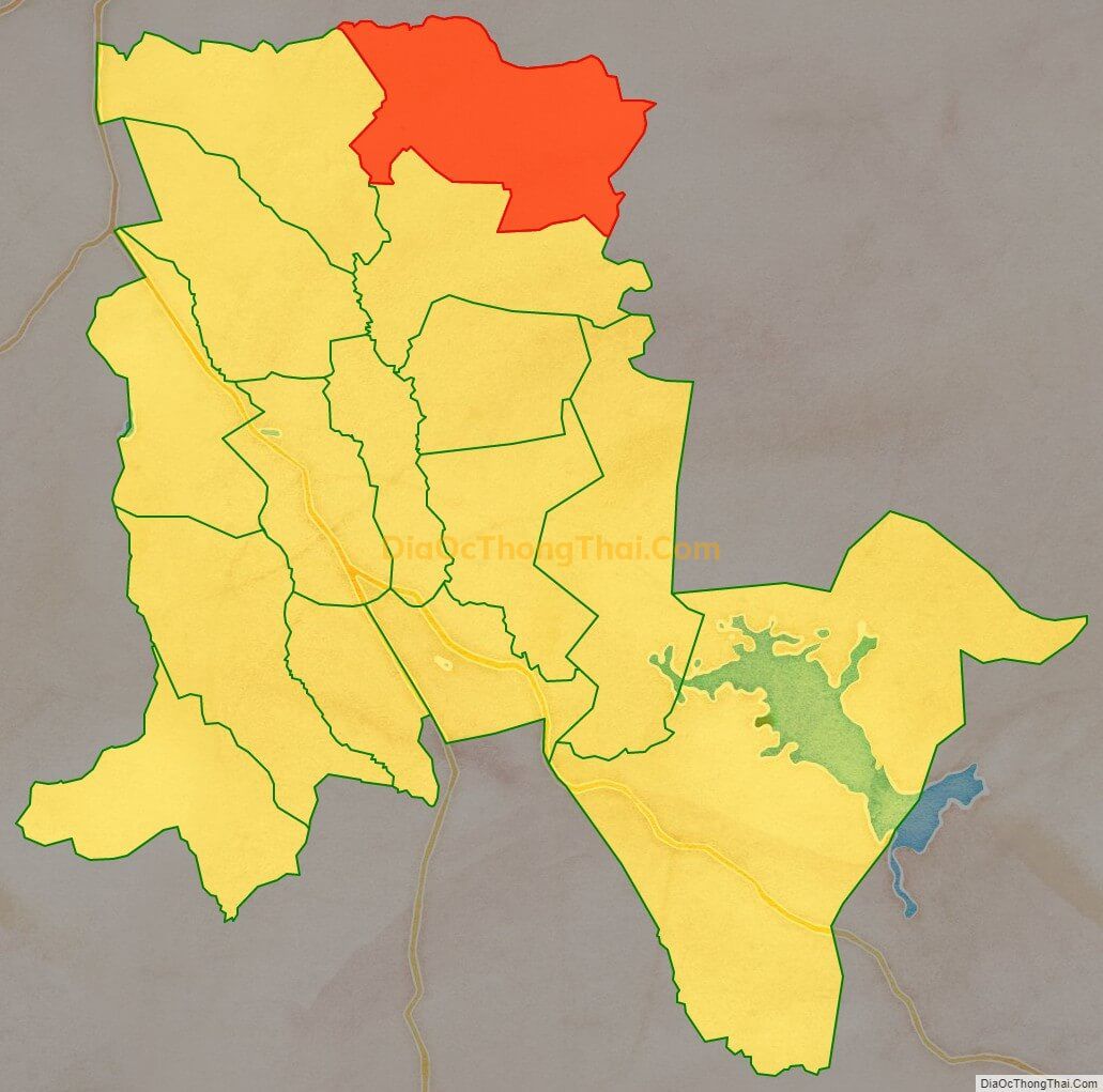 Bản đồ vị trí và địa giới hành chính Xã Bar Măih, huyện Chư Sê
