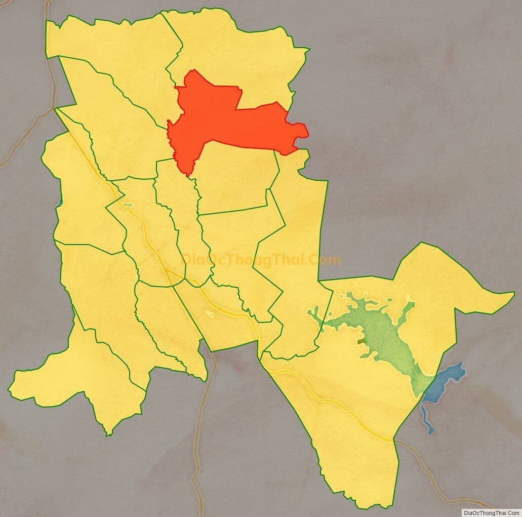 Bản đồ vị trí và địa giới hành chính Xã Bờ Ngoong, huyện Chư Sê