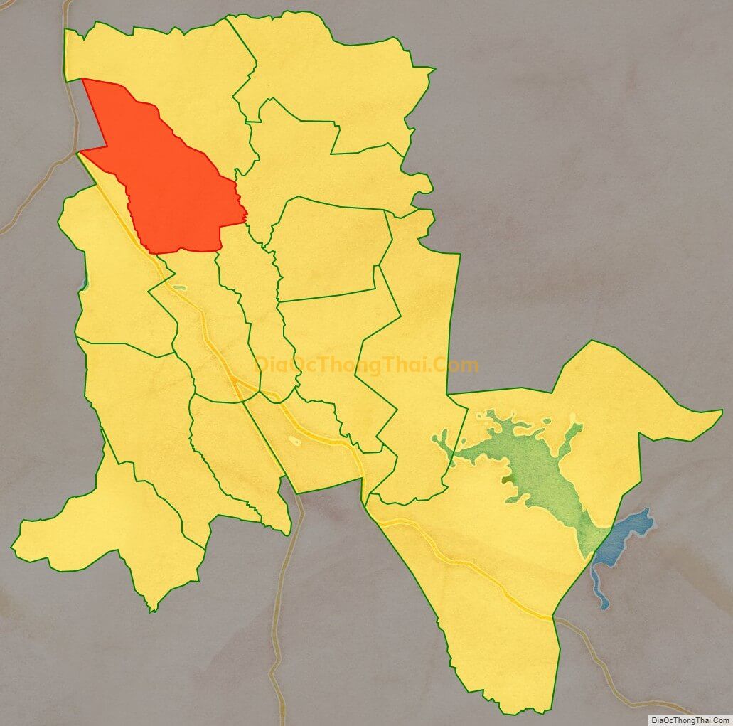 Bản đồ vị trí và địa giới hành chính Xã Chư Pơng, huyện Chư Sê