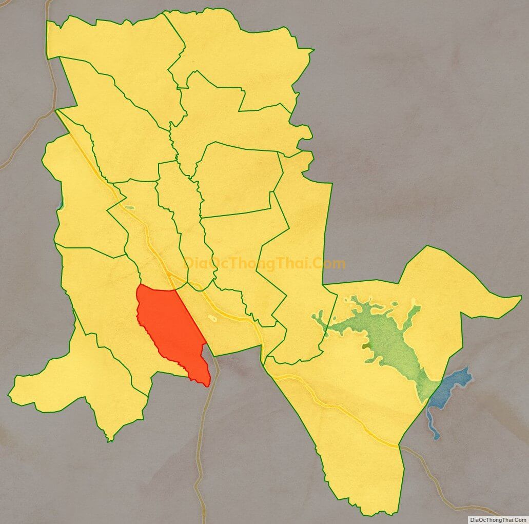 Bản đồ vị trí và địa giới hành chính Xã Ia Blang, huyện Chư Sê
