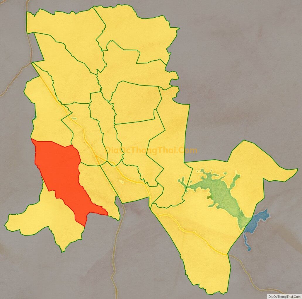 Bản đồ vị trí và địa giới hành chính Xã Ia HLốp, huyện Chư Sê