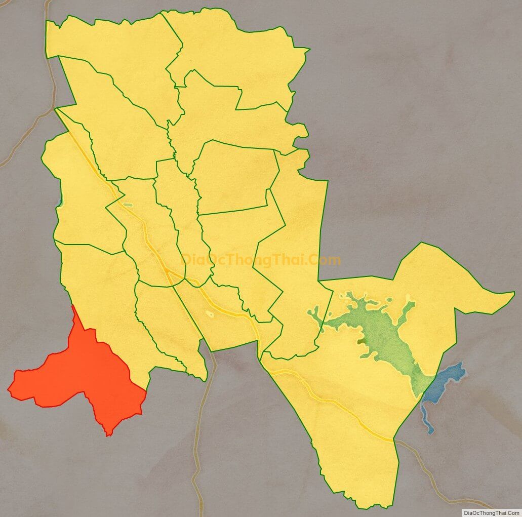 Bản đồ vị trí và địa giới hành chính Xã Ia Ko, huyện Chư Sê
