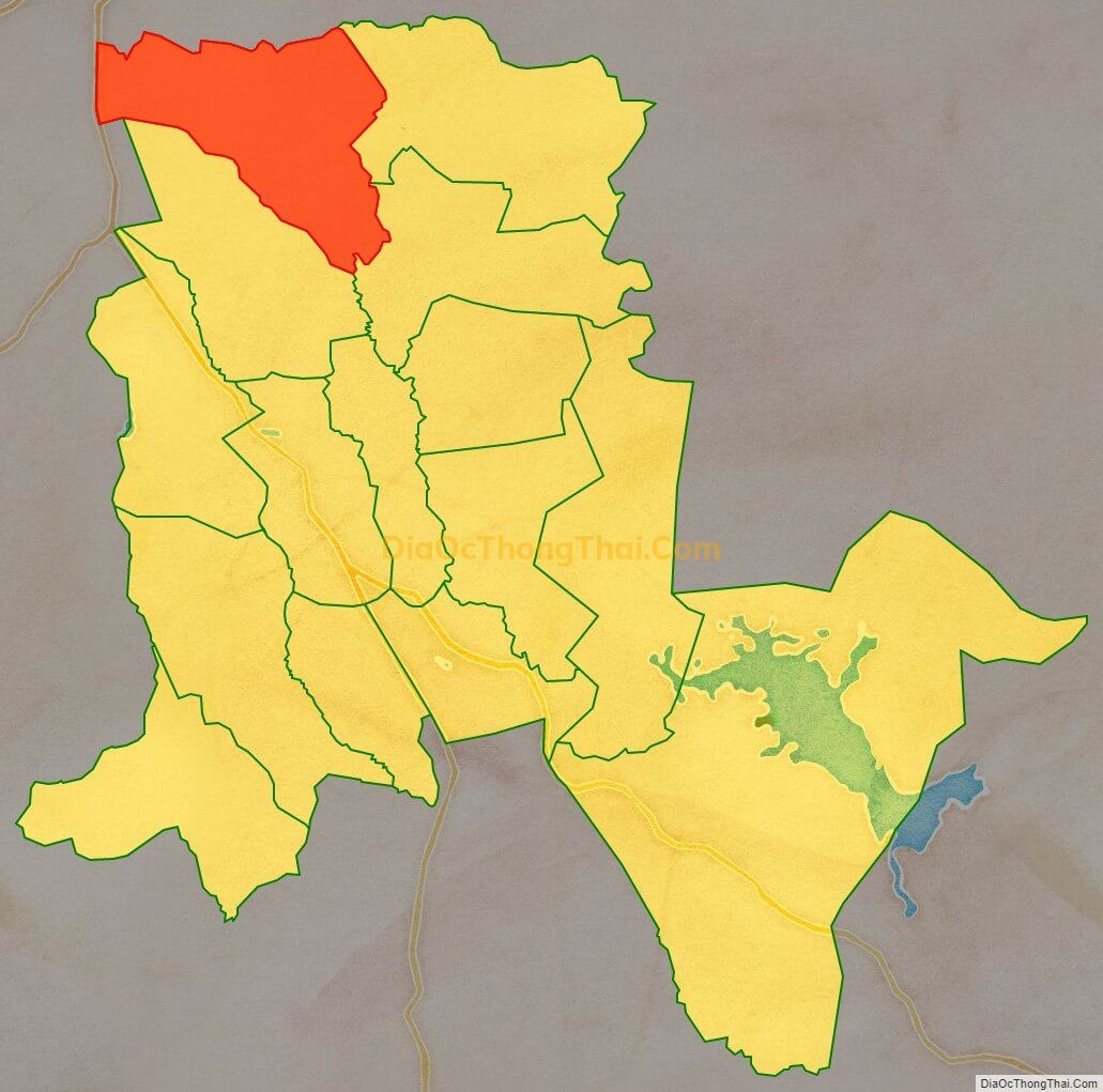 Bản đồ vị trí và địa giới hành chính Xã Ia Tiêm, huyện Chư Sê