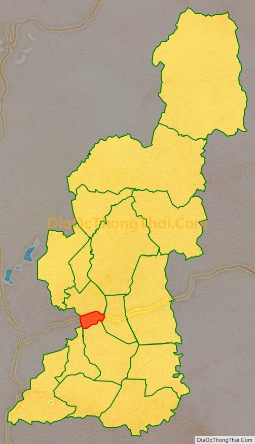 Bản đồ vị trí và địa giới hành chính Thị trấn Đắk Đoa, huyện Đak Đoa