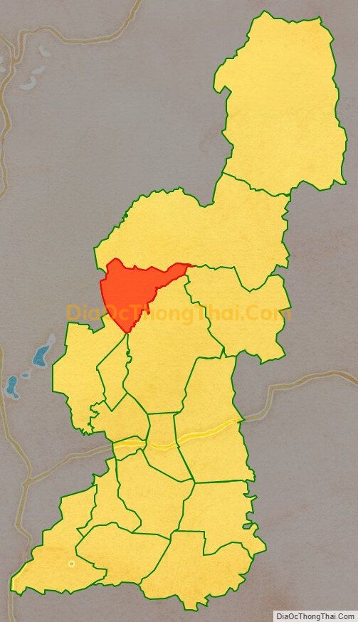 Bản đồ vị trí và địa giới hành chính Xã Đak Krong, huyện Đak Đoa