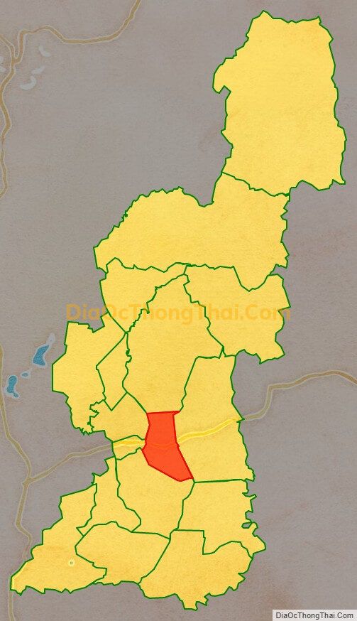 Bản đồ vị trí và địa giới hành chính Xã Tân Bình, huyện Đak Đoa