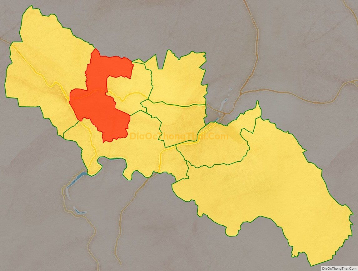 Bản đồ vị trí và địa giới hành chính Xã An Thành, huyện Đak Pơ
