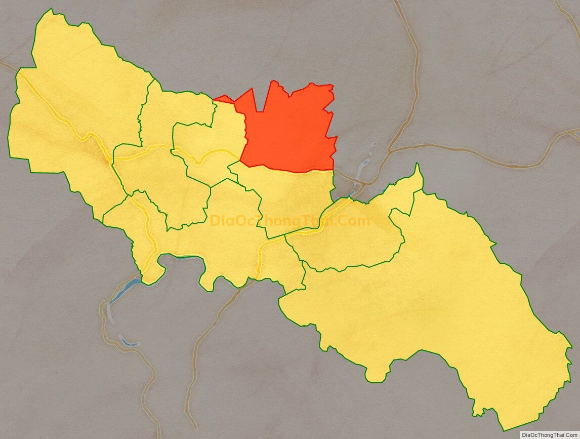 Bản đồ vị trí và địa giới hành chính Xã Cư An, huyện Đak Pơ