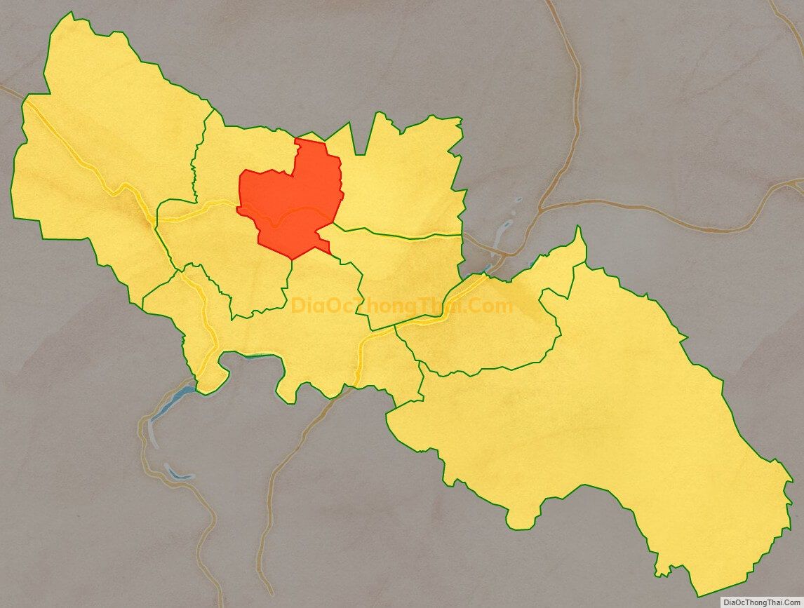 Bản đồ vị trí và địa giới hành chính Thị trấn Đak Pơ, huyện Đak Pơ
