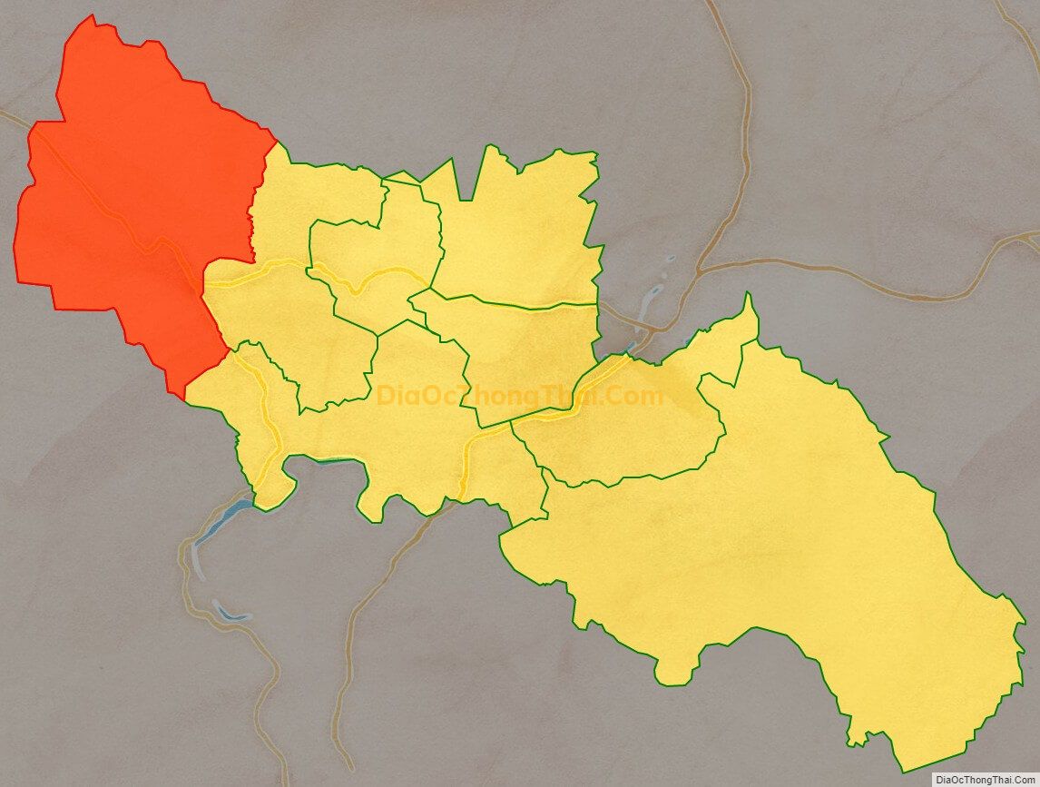 Bản đồ vị trí và địa giới hành chính Xã Hà Tam, huyện Đak Pơ