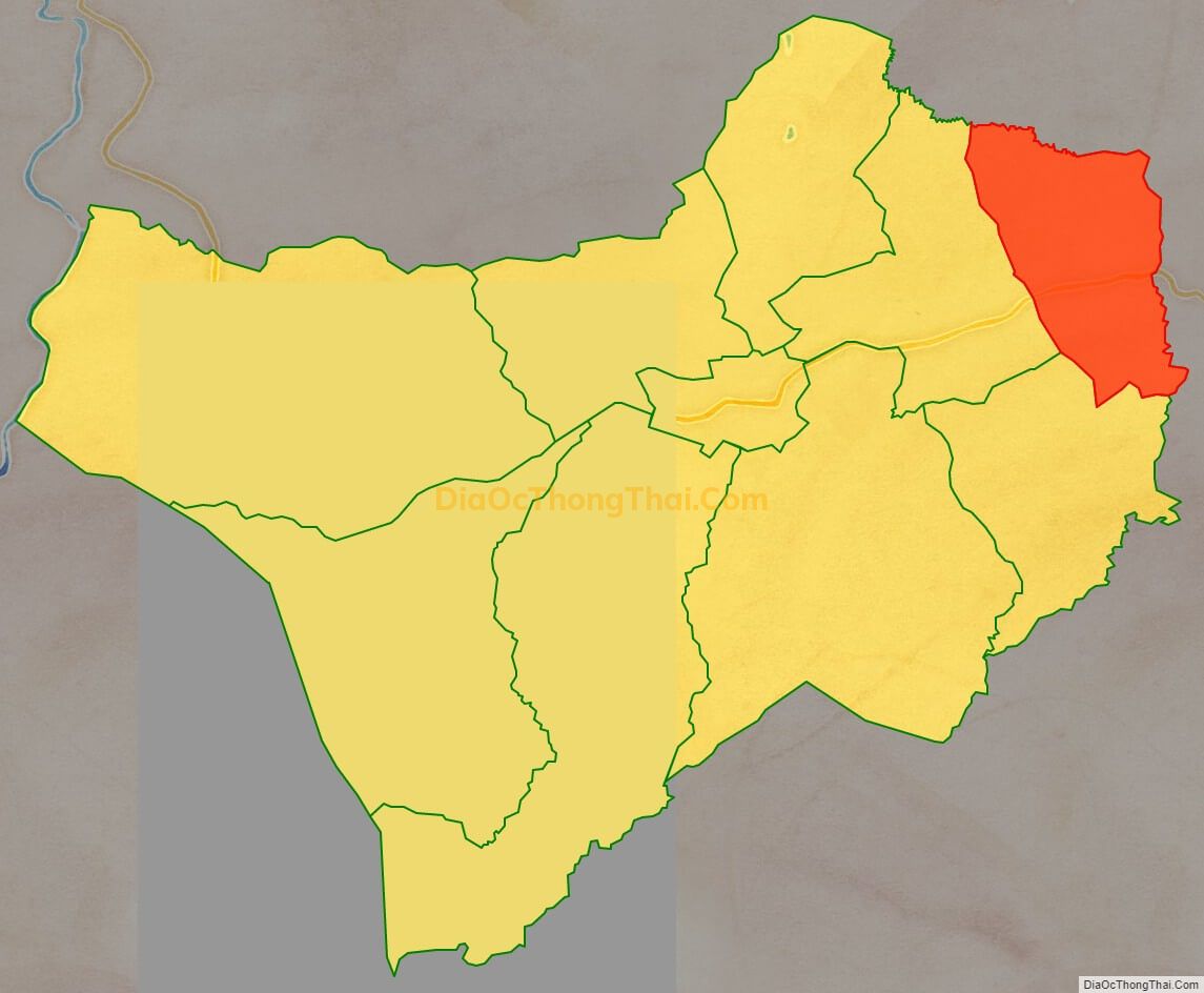 Bản đồ vị trí và địa giới hành chính Xã Ia Din, huyện Đức Cơ