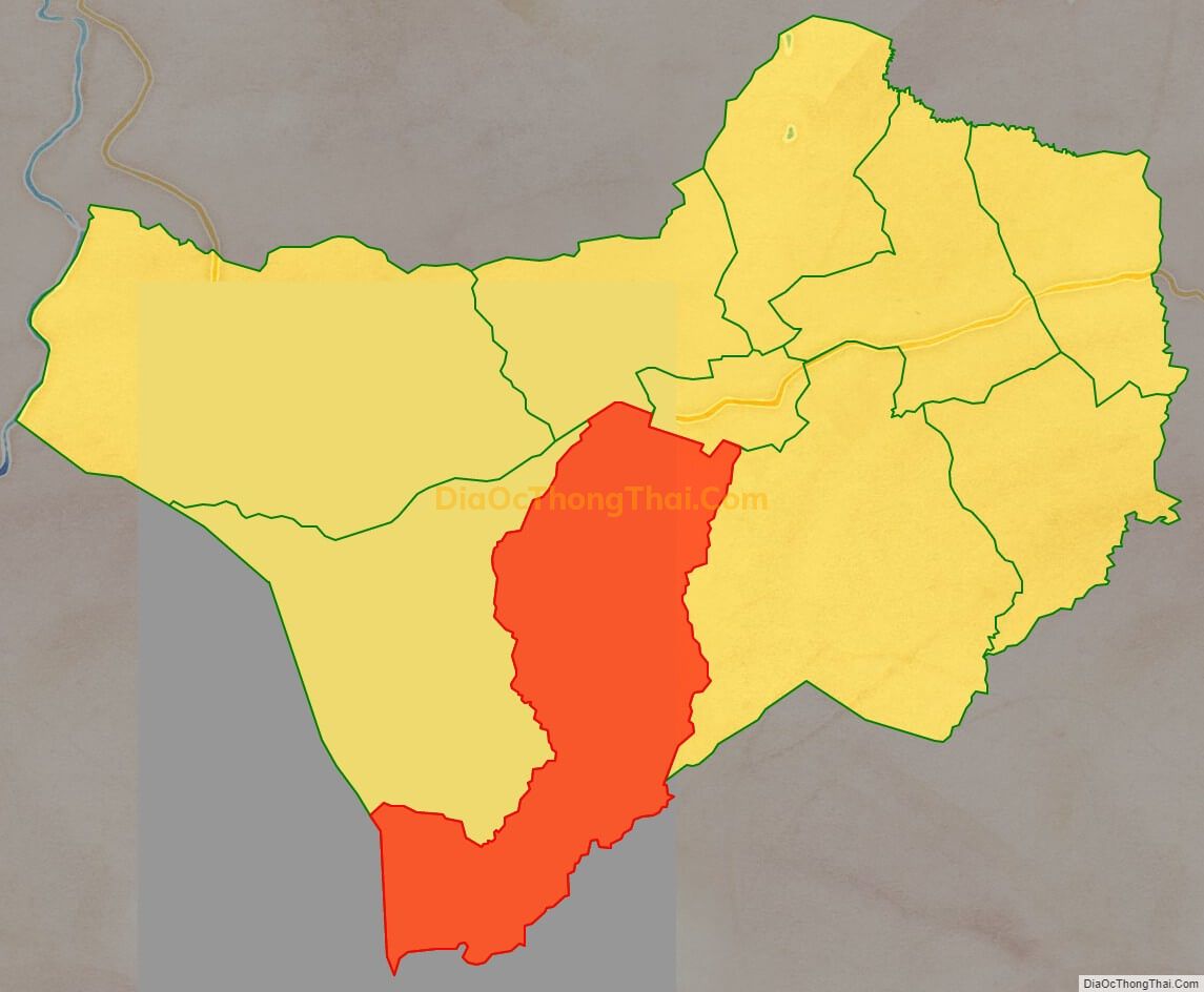 Bản đồ vị trí và địa giới hành chính Xã Ia Pnôn, huyện Đức Cơ