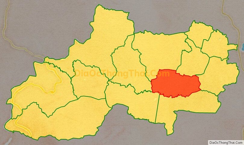 Bản đồ vị trí và địa giới hành chính Thị trấn Ia Kha, huyện Ia Grai
