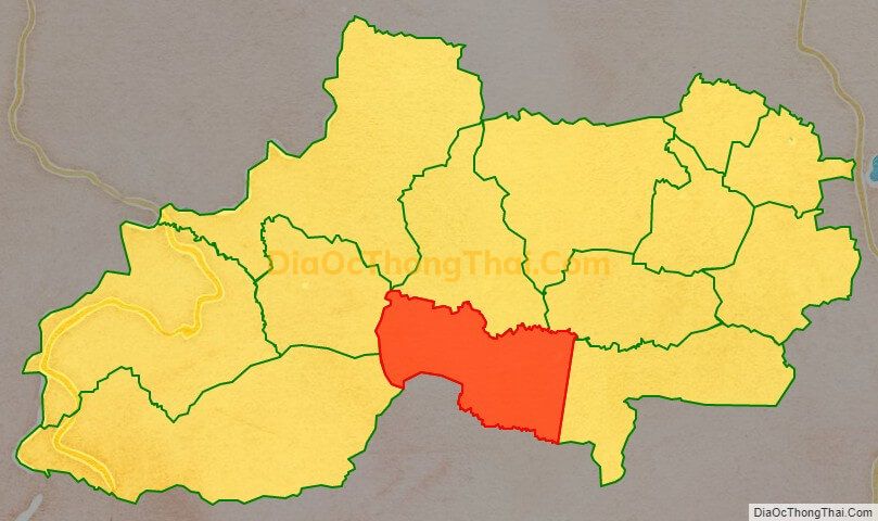 Bản đồ vị trí và địa giới hành chính Xã Ia Tô, huyện Ia Grai