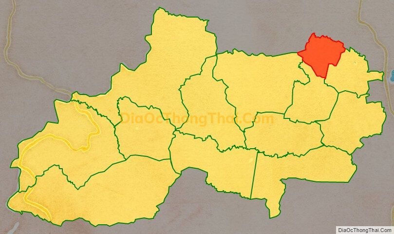Bản đồ vị trí và địa giới hành chính Xã Ia Yok, huyện Ia Grai
