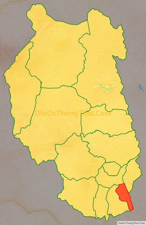 Bản đồ vị trí và địa giới hành chính Xã Đăk HLơ, huyện Kbang