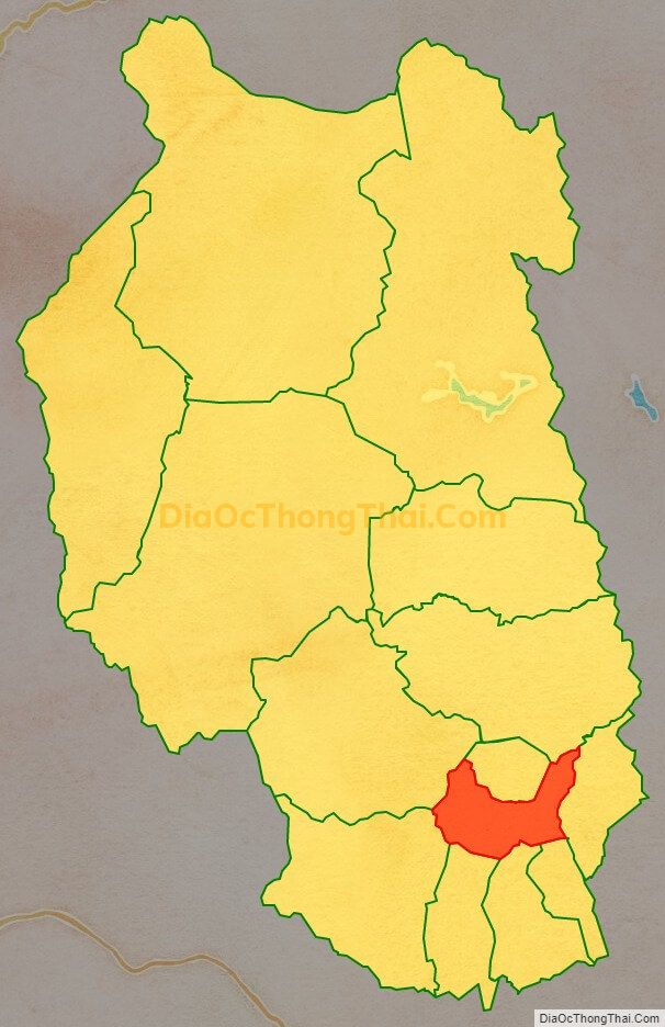 Bản đồ vị trí và địa giới hành chính Xã Đông, huyện Kbang