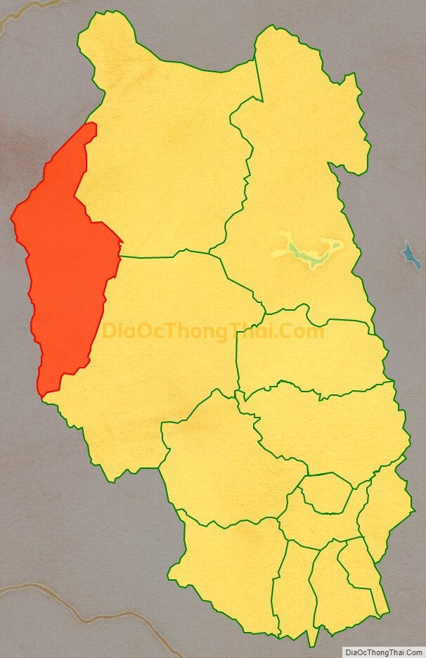 Bản đồ vị trí và địa giới hành chính Xã Kon Pne, huyện Kbang
