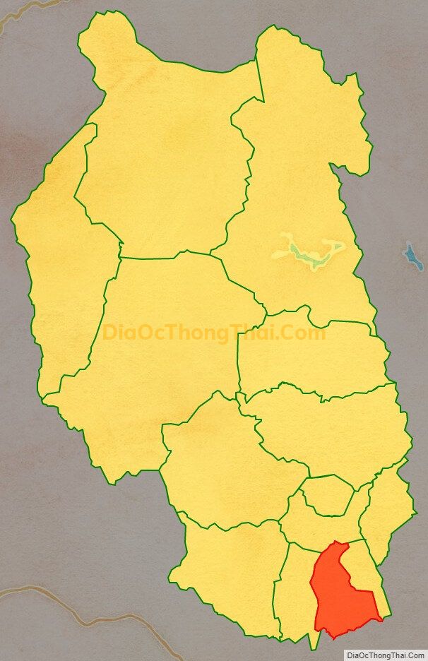 Bản đồ vị trí và địa giới hành chính Xã Kông Pla, huyện Kbang