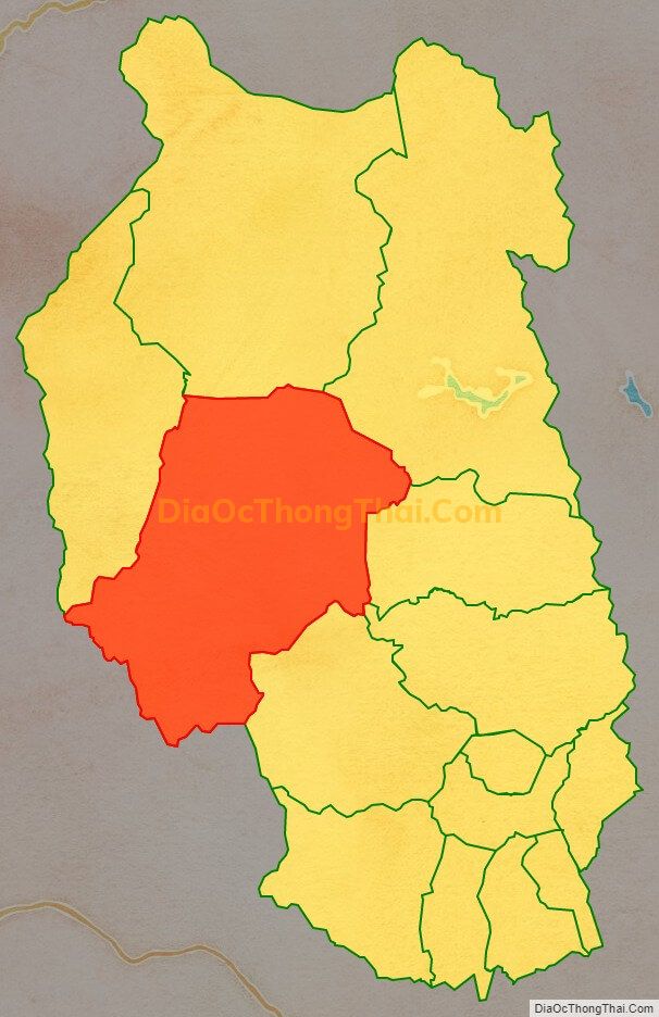 Bản đồ vị trí và địa giới hành chính Xã Krong, huyện Kbang