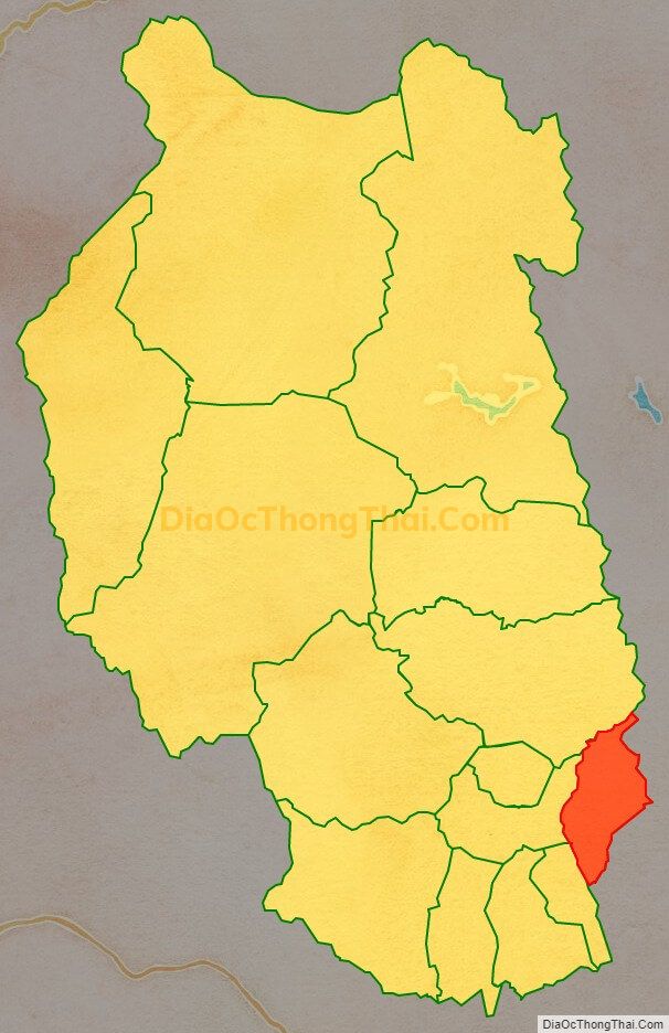 Bản đồ vị trí và địa giới hành chính Xã Nghĩa An, huyện Kbang