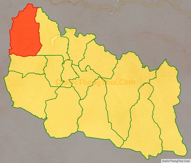 Bản đồ vị trí và địa giới hành chính Xã Chư Krêy, huyện Kông Chro