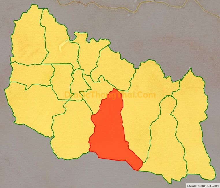 Bản đồ vị trí và địa giới hành chính Xã Đắk Kơ Ning, huyện Kông Chro