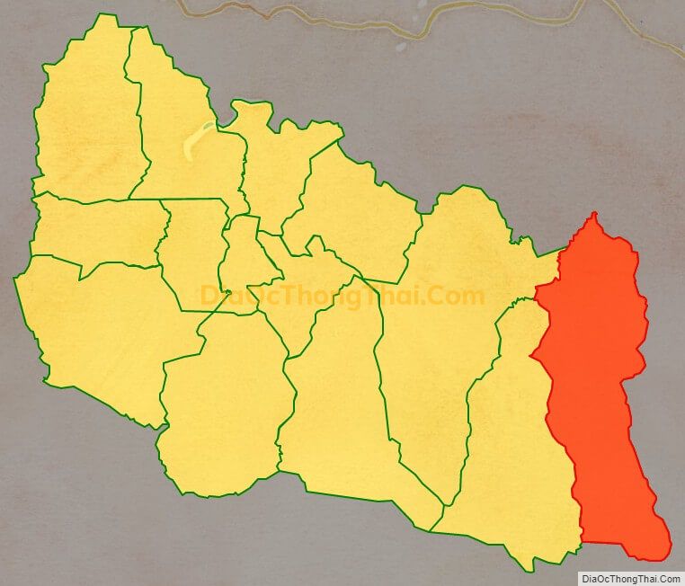 Bản đồ vị trí và địa giới hành chính Xã Đăk Pling, huyện Kông Chro